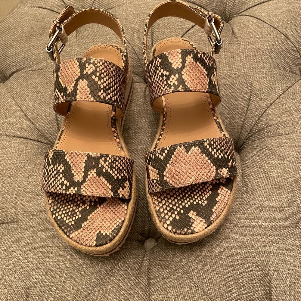 Steve Madden platform sandal.
